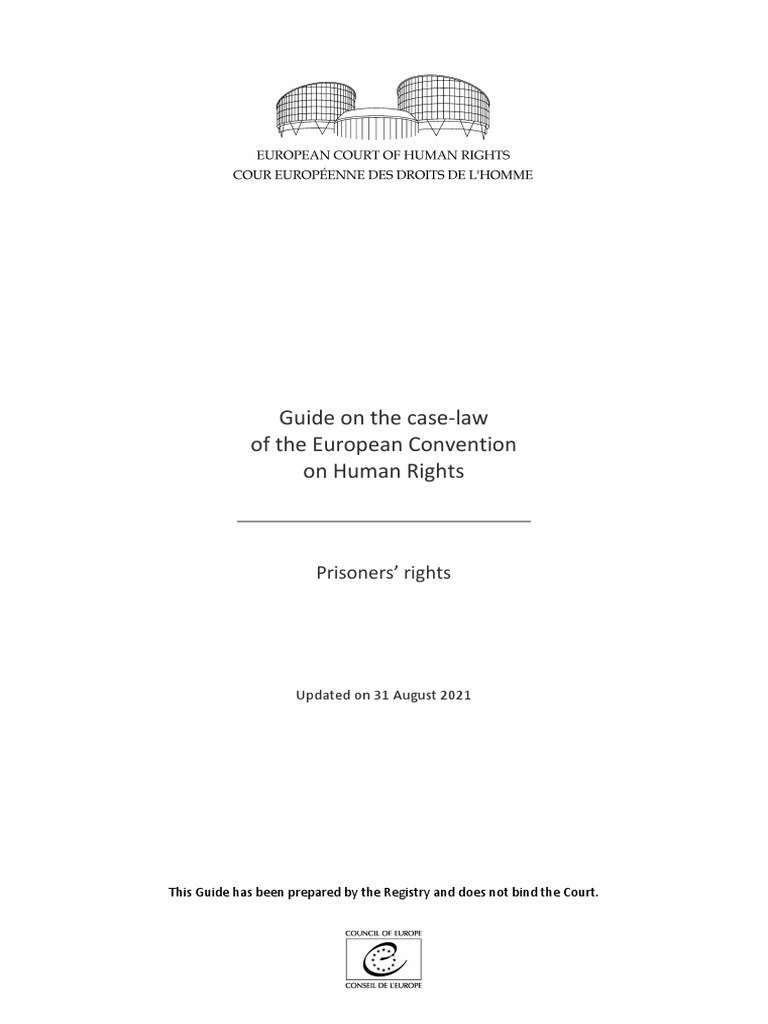 Guide Prisoners Rights ENG PDF Rehabilitation (Penology) Remand