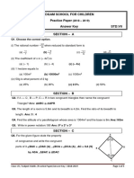 Udgam School For Children Practice Paper Answer Key Std:Vii