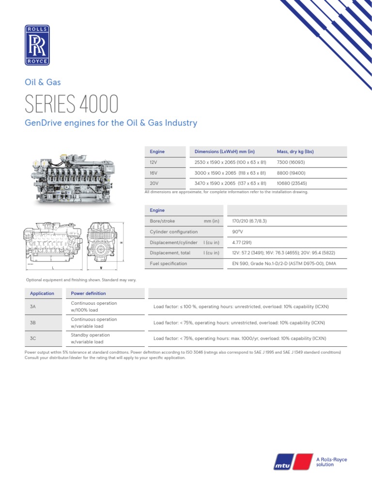 GenDrive Engines for Oil & Gas Industry | PDF | Engines | Coolant