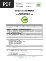 Privacy Manager Certification: Examination Blueprint For The Certified Information Privacy Manager (CIPM)