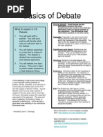 Introduction to Debate, Handout