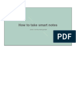 Session 01 How To Take Smart Notes