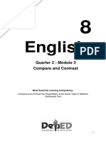 English: Quarter 2: Module 3 Compare and Contrast