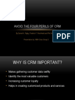 Avoid The Four Perils of CRM