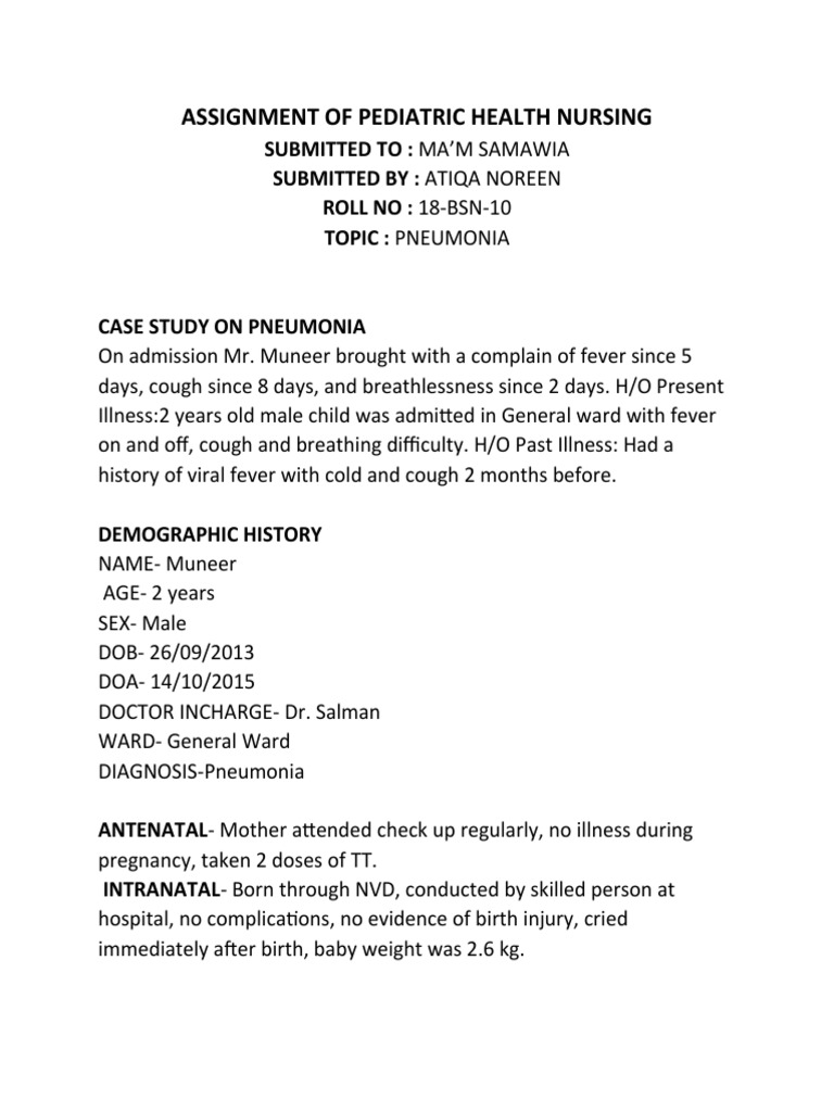 Pneumonia | PDF | Pneumonia | Infection