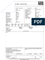 Three Phase Motor Data Sheet