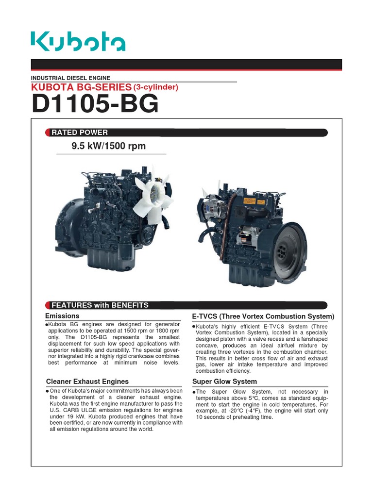 D1105BG Englisch PDF Engines Diesel Engine