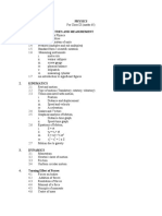 Physics 1. Physical Quantities and Measurement