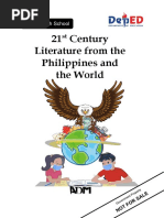 21 Century Literature From The Philippines and The World: Senior High School