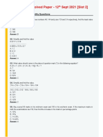 TCS NQT Solved Paper - 12th Sept 2021 [Slot 2]