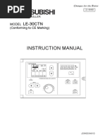 LE-30CTN Tension Controller of Mitsubishi (Conforming To CE Marking) INSTRUCTION MANUAL