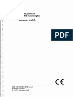 01 Operating Manual Checkweigher