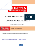 Computer Organization Course: Cyber Security