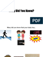 Mary Did You Know