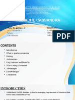 Apache Cassandra: A Distributed NoSQL Database