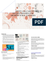 Literature Study and Case Studies of Student Housing For Architectural Colleges