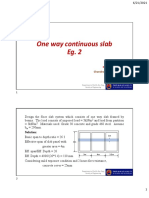 One-way Continuous Slab Design