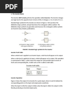 Logic Gates 1. The Inverter (NOT) : Digital Techniques