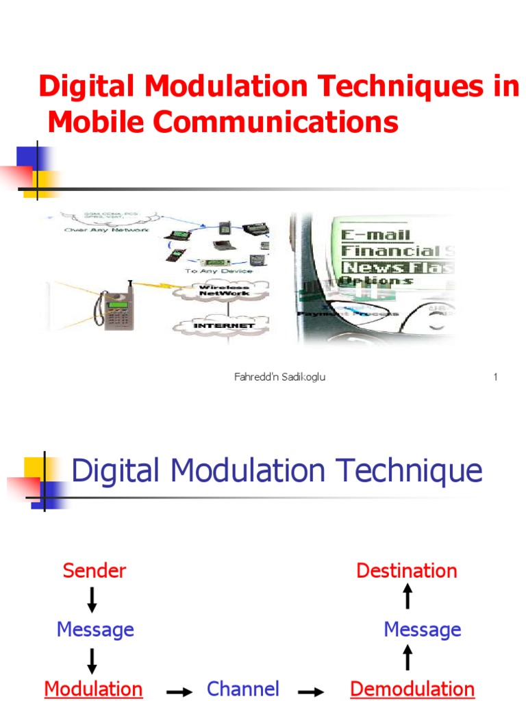 Digital Modulation Techniques Overview | PDF | Modulation | Physical ...