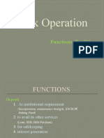 Bank Operation: Functions, Facilities and Services