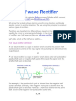 Half Wave Rectifier Guide: Definition, Circuit, Working & Applications