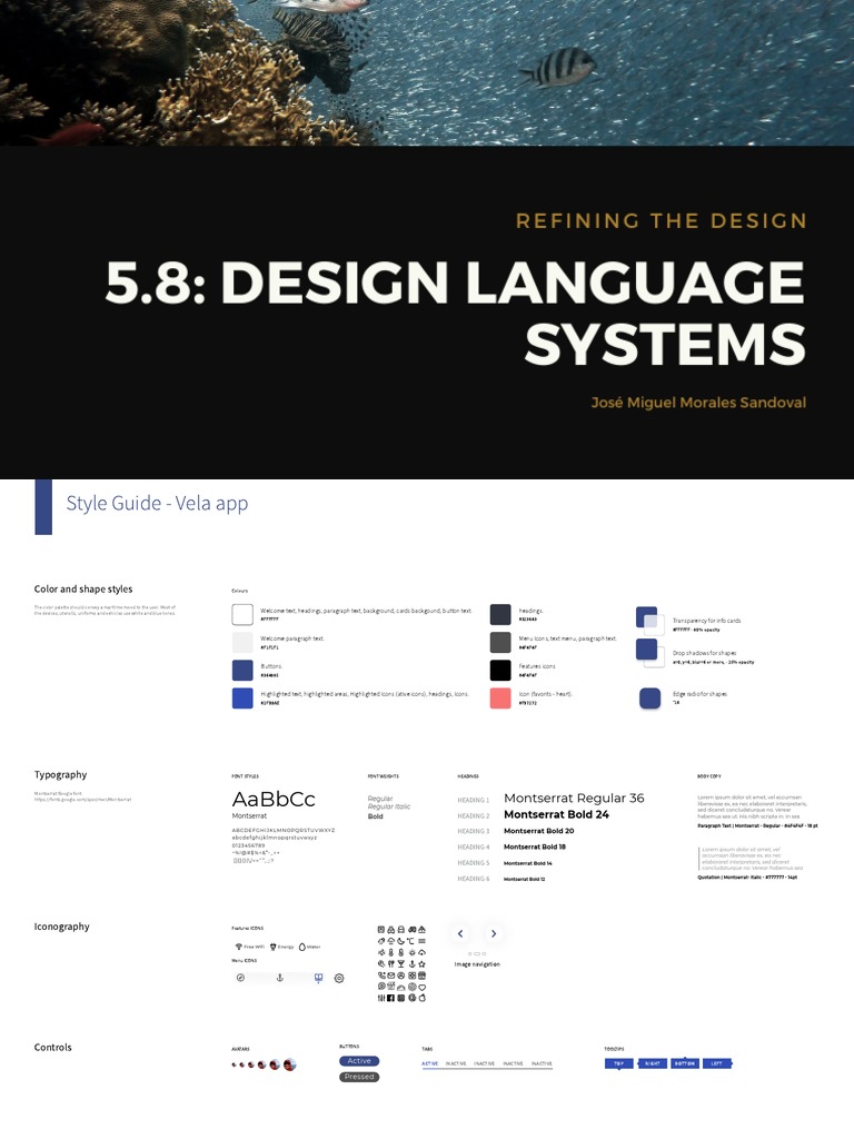 5.8 Design Language Systems Morales V1 | PDF | Icon (Computing) | Writing