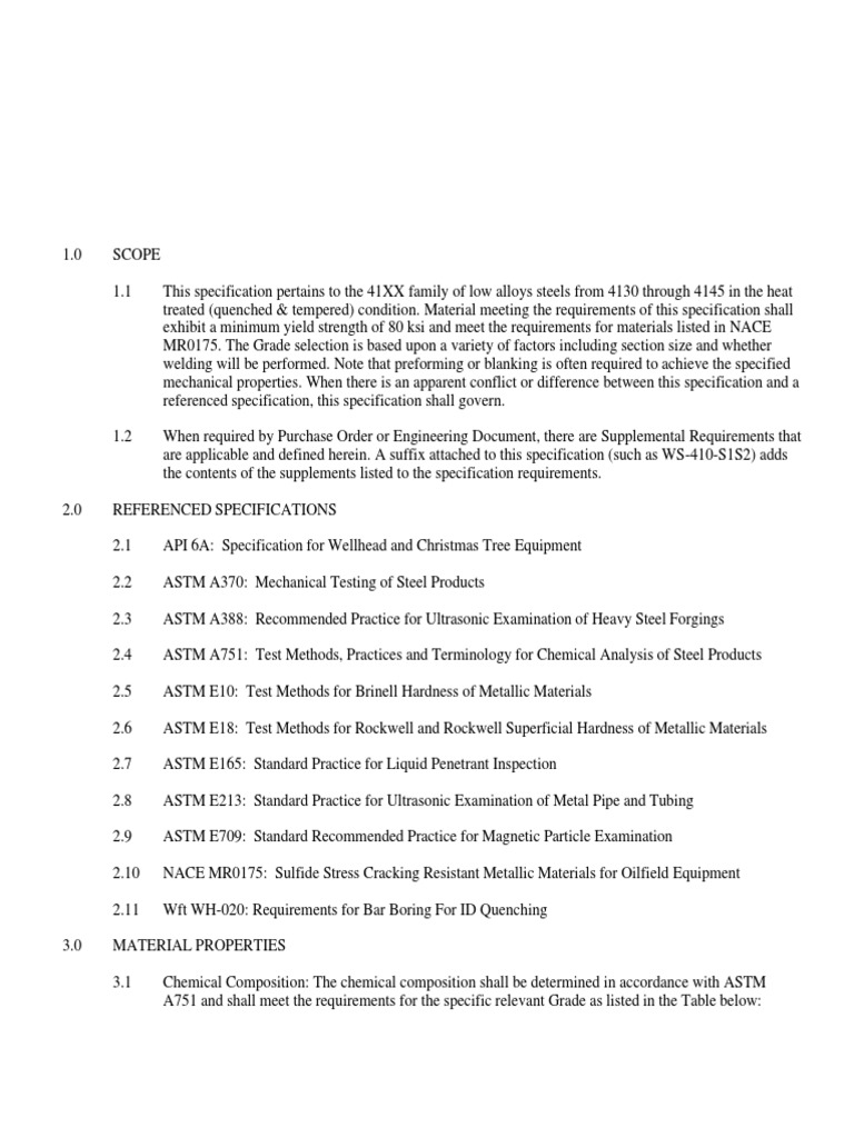 WS410 | PDF | Steel | Strength Of Materials