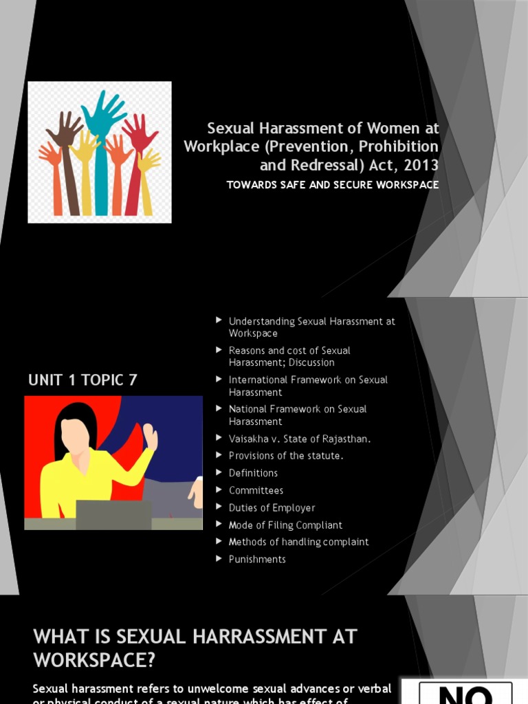 Sexual Harassment in the Workplace Act | PDF | Sexual Harassment ...