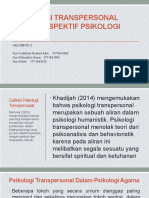 Psikologi Transpersonal Pada Perspektif Psikologi Agama