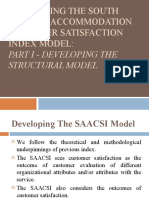 Developing The South African Accommodation Customer Satisfaction Index Model