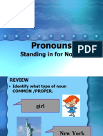 Pronouns: Standing in For Nouns