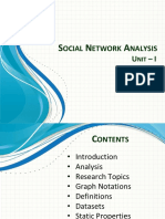 Social Network Analysis: Graph Notations and Static/Dynamic Properties