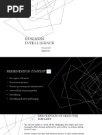 Business Intelligence: Coursework 2 M00678748