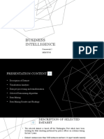Business Intelligence: Coursework 2 M00678748