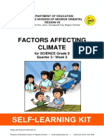 Factors Affecting Climate: For SCIENCE Grade 9 Quarter 3 / Week 5