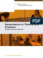 Governance in Theory and Practice: Online Course Manual