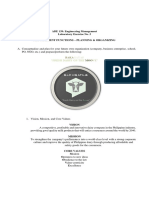 ABE 139: Engineering Management Laboratory Exercise No. 3 Management Functions - Planning & Organizing