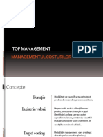 Top Management: Managementul Costurilor