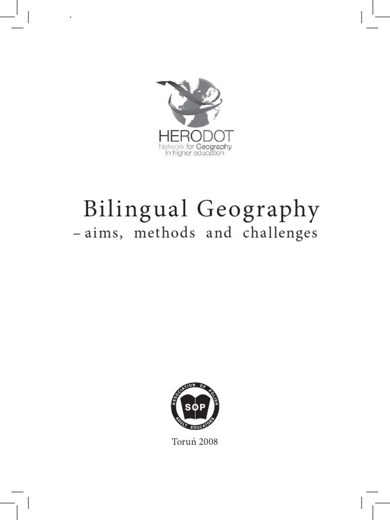 Bilingual Geography Aims, Methods and Challenges PDF Teachers Multilingualism