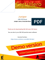 Juniper: JN0-103 Exam