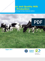 Hygienic and Quality Milk Production Training Manual and Guideline