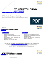 One Skill To Help You Grow:: Inquiry Learning