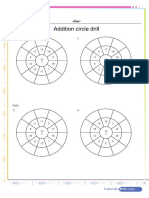 Addition Circle Drill Worksheet