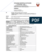 Solicitud asignación presupuestal proyecto salud Pichari