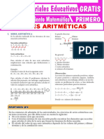 Cálculo de series aritméticas con menos de