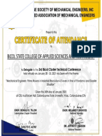 Bicol Technical Conference Certificate Delegates