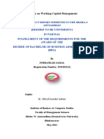 (Deemed To Be University) in Partial Fulfillment of The Requirements For The Award of The Degree of Bachelor of Business Administration (BBA)