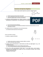 Quimica a.1314 - Exercícios Química Orgânica