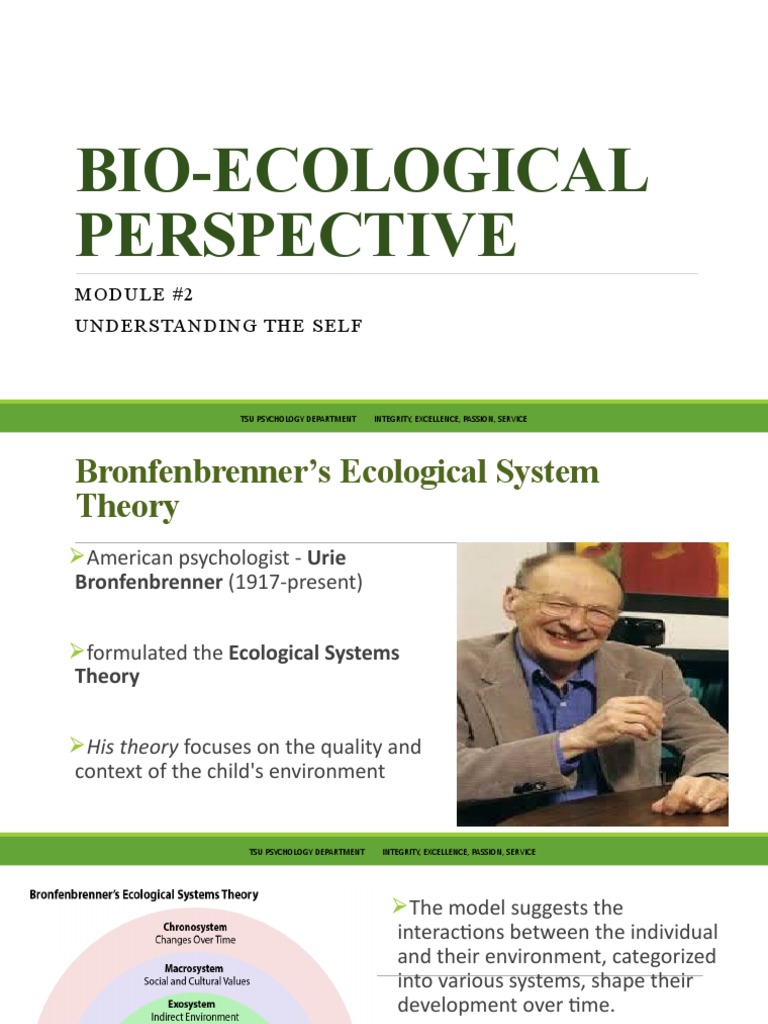 Bronfenbrenner's Ecological Systems Model | PDF | Psychology | Ecology