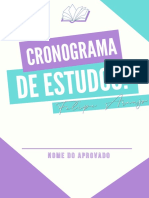 Cronograma de Estudos 2021 - Felipe Araujo